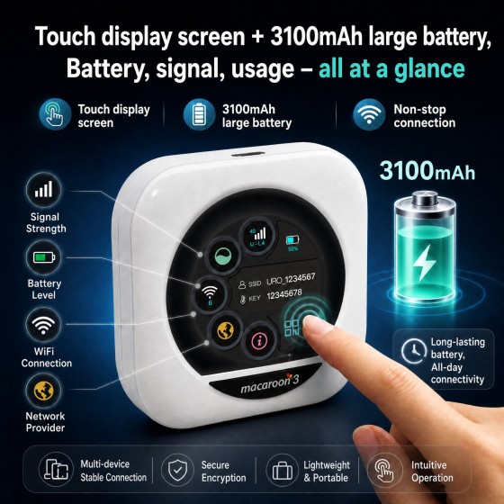 [Channel-specific] UROAMING - M3A - Global Internet WIFI [Device 0 yuan purchase gets 899 balance free]