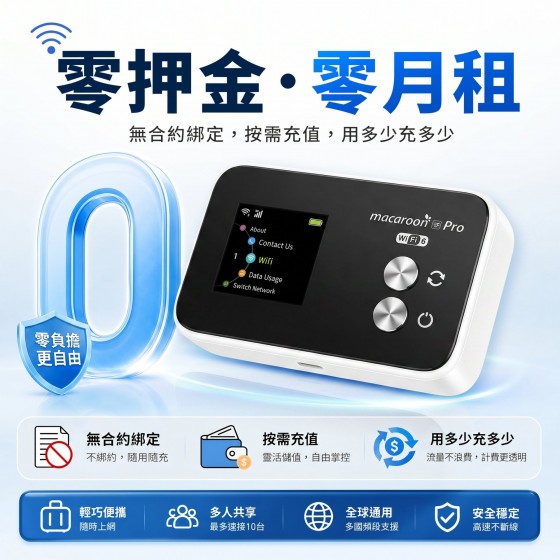 【渠道專用】UROAMING - SE PRO – 全球上网 WIFI 【设备0元购送999余额】